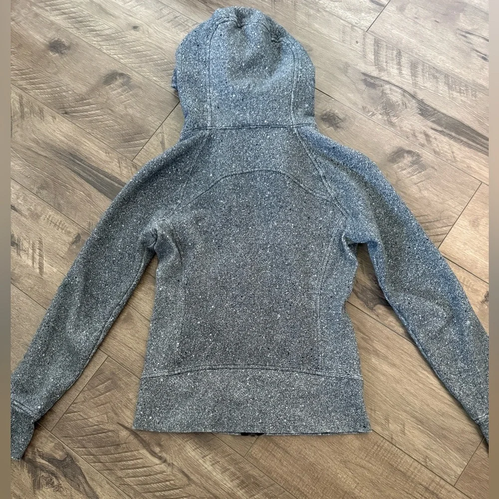 Lululemon Scuba Speckle Gray Full Zip-Up Hoodie - Picture 2 of 8